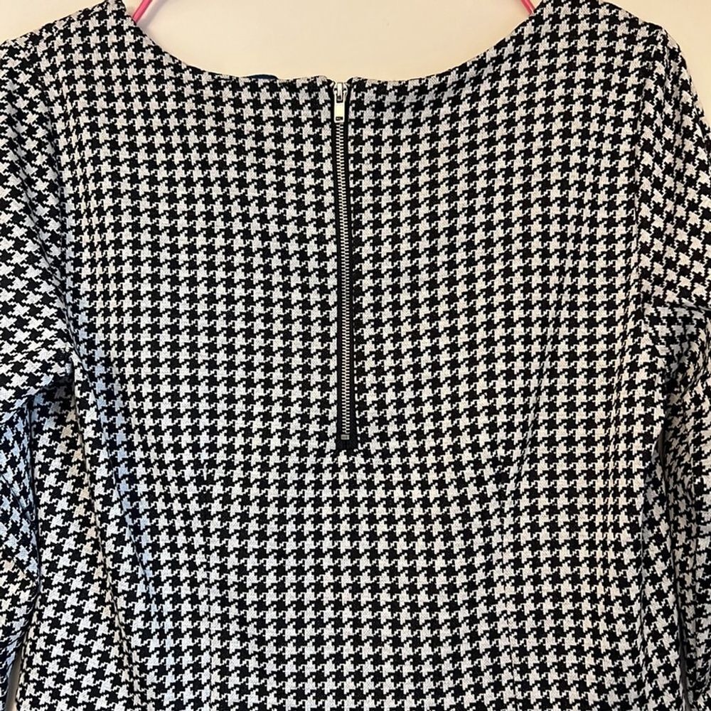 NWT Ricki’s Houndstooth Peplum Top - Picture 5 of 8